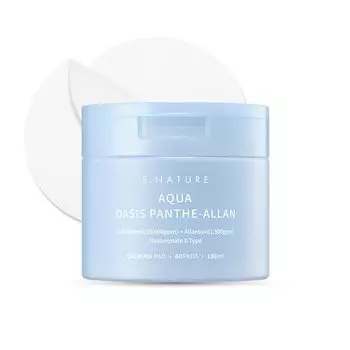 AQUA OASIS УСПОКАИВАЮЩИЕ ПЭДЫ Aqua Oasis Calming Pad 190 мл охлаждающие 8 типов гиалуроновых и пантеноловых ингредиентов пэды класса EWG Green крышечка [S.NATURE]