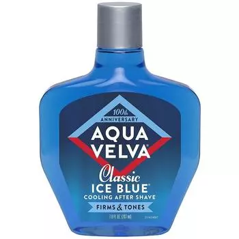 Aqua Velva Classic Ice Blue Охлаждающий лосьон после бритья с химической завивкой и тоном, 207 мл, 4 шт.