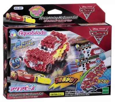 Aquabeads Character Beads Set 3 3D McQueen ST Mark Certification Ages 6 and Up Toy Water Sticks with Water Making Toy Aquabeads Epoch Company EPOCH