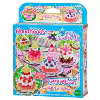 Aquabeads Sold Separately Bead Set Cafe Sweets ST Mark Certification Ages 6 and Up Toy Water Sticks with Water Making Toy Aquabeads EPOCH [Cake & Set]