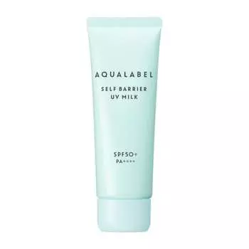 aqualabel self barrier uv milk 45g main body makeup base morning emulsion spf50+pa++++