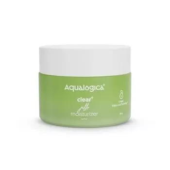Aqualogica Clear+ Glow Jello Увлажняющий крем с зеленым чаем и салициловой кислотой - уменьшает угри и прыщи у женщин и мужчин - 50 г