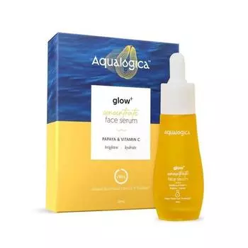 Aqualogica Glow+ Concentrate Vitamin C Face Serum с гиалуроновой кислотой, витамином C и папайей - Glow Serum для мужчин и женщин | Glowing Skin