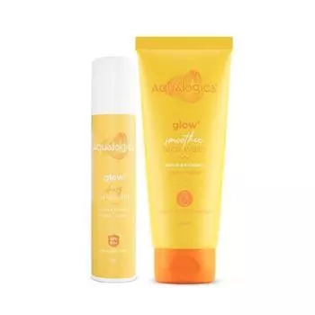 Aqualogica Glow+ Dewy All Skin Type Skin Combo (Средство для умывания лица - 100 г + солнцезащитный крем SPF 50 - 50 г)