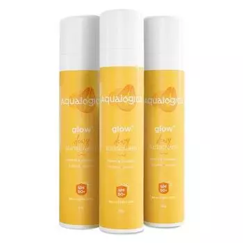 Aqualogica Glow+ Dewy Sunscreen SPF 50 PA++++ | Защита от UVA/B и синего света для мужчин и женщин | Жирная, сухая, чувствительная | 50 г | Упаковка из 3 шт.