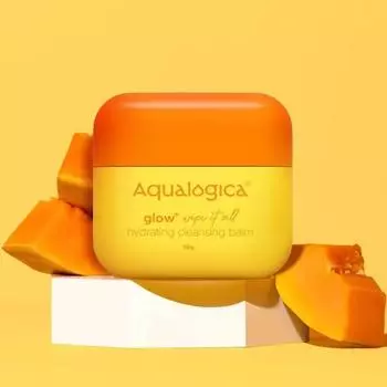 Aqualogica Glow+ Wipe it All Увлажняющий очищающий бальзам - 50 г | Мягкое средство для снятия макияжа I Идеально подходит для двойного очищения I Интенсивно увлажняет