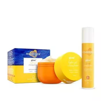 Aqualogica Hydra Glow Duo|Солнцезащитный крем Glow+ Dewy + Увлажняющий гель Glow+ Hydra|24-часовое интенсивное увлажнение | Увлажняющий финиш | Защита SPF 50+ и PA++++