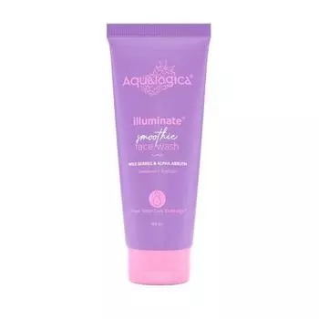 Aqualogica Illuminate+ Смузи для умывания с лесными ягодами и альфа-арбутином для мягкого отшелушивания и увлажнения кожи | Для сияющей, комбинированной кожи