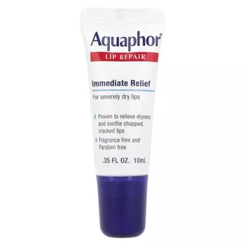 Aquaphor, Lip Repair, Rapid Relief, Unscented, 10 ml (0.35 fl oz)