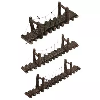 Aquarium Fish Tank Decoration Artificial Bridge Model Drawbridge Bridge Figurine Decor S