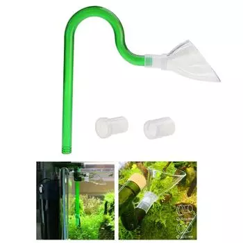 aquarium Pipe Outflow Filter Planted with Suction Cup