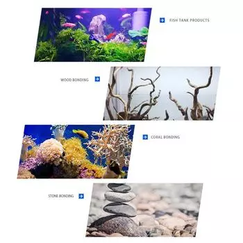 Aquarium Plant Glue Moss Glue Plant Aquatic Frags Water Grass Plant Stick Glue Fish Tank Fixing Mucilage Glue Decor 5pcs