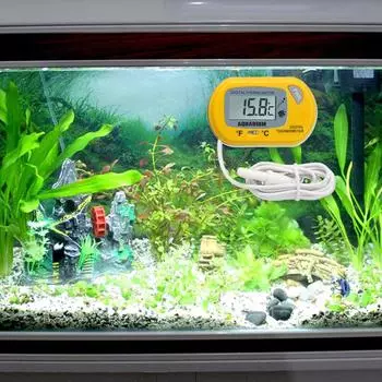 Aquarium Thermometer High Precision Aquarium Temperature Water Meter Pet Supplies Digital Aquarium Thermometer чёрный