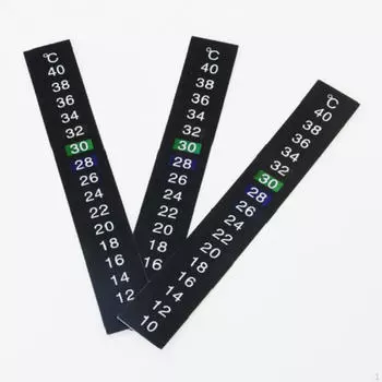 Aquarium Thermometer Sticker Fish Tank Temperature Strip Adhesive 10~40 Degrees