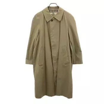 Aquascutum Пальто с воротником из нержавеющей стали хаки Мужское Б/у