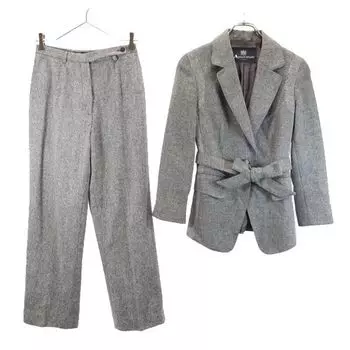 Aquascutum pants suit Setup UK8 gray Women Used