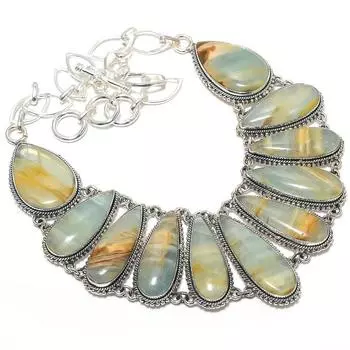 Ювелирные изделия из серебра 925 пробы с драгоценными камнями Aquateen, 18 дюймов JCN370-25