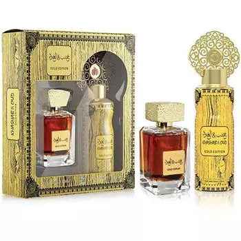 Arabiyat Khashab & Oud Gold EDP 100 мл + Парфюмированный спрей 200 мл, Подарочный набор для мужчин и женщин 300 ML