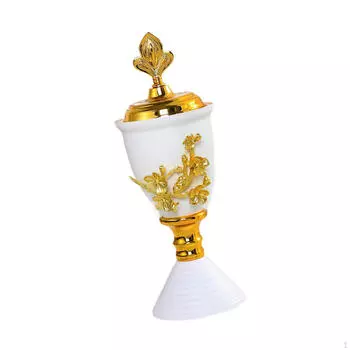 Арабская железная курильница для благовоний 8x24 см, подставка для настольного украшения белый