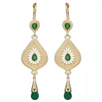 Арабские ювелирные изделия Алжир Марокко серьги для женщин длинные серьги-капли невесты свадебный банкет ювелирные изделия подарок белый