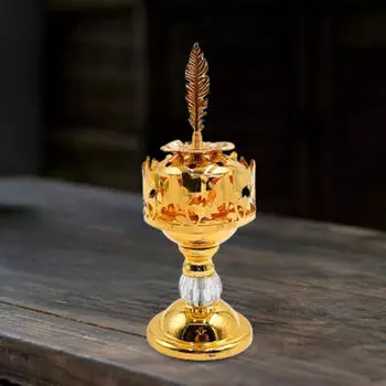 Арабский держатель для горелки для специй с крышкой, центральная часть стола, курильница, золотой конус для дома