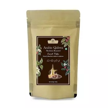 Арабский кофе с Шафраном и Кардамоном (100 г), Arabic Qahwa Medium Roasted, AL MASNOON