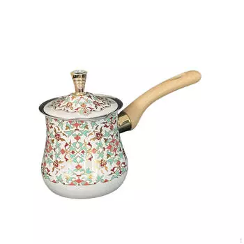 Арабский кофейник для плавления и шоколада, универсальный, с дозатором, плавление, молоко, легко 550ml_Red Pattern