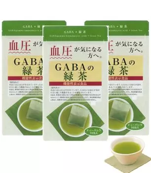 Arahataen with functional GABA tea For those concerned about high blood pressure Green tea tea bags x 10 packets x 3 30 days [Food claims] [3g bags,
