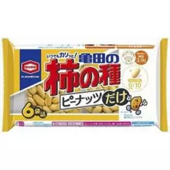 Арахис Kameda Seika Kaki no Tane, всего 6 пакетиков по 12 штук