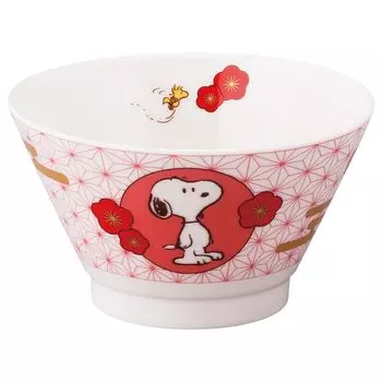 АРАХИС Snoopy Bowl Red Plum Kissho Series Сделано в Японии Yamaka Shoten (360ml) SN2101-351 красный