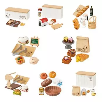 Арахисовая выпечка 1 коробка Приблизительно В115 x Ш70 x Г50 мм Изготовлено из ПВХ Re-ment SNOOPY S