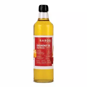 Арахисовое масло холодного отжима (750 мл), Cold Pressed Groundnut Oil, Barosi