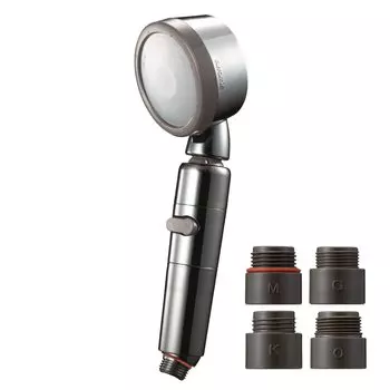 Aramic Shower Nano Water Высокое качество воды Мягкая вода для кожи и 3D Широкий угол наклона воды Сделано в Японии Голова, Пузырь, Экономия, Давление, Поток, Волосы,