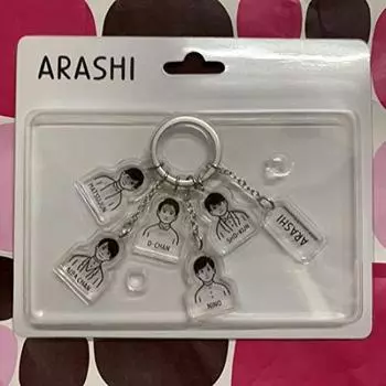 Arashi Exhibition Noritake Collaboration Acrylic Chain Key
