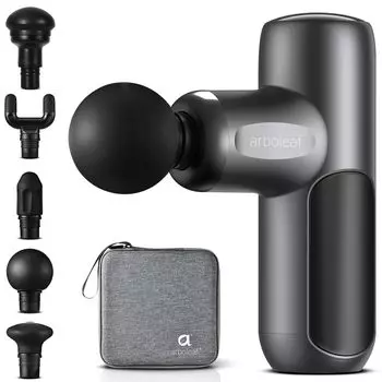 arboleaf Fascia Release Handy 5 силиконовых головок 8 мм 5 уровней сильного высвобождения Fascia Fascia Fastest 3200 Large Удобный для хранения Чехол поставляется с серый