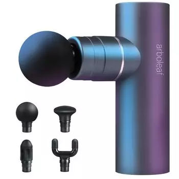 arboleaf Fascia Release Handy MINI Алюминиевый сплав 5 уровней сильного режима 4 силиконовых фасции мышц Большая емкость Использование для 3200 раз в удобном для
