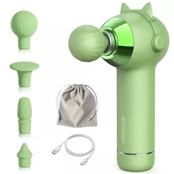 Arboleaf Gun Миофасциальный релиз Пистолет 5 уровней вибрации Мини-фасциальный пистолет с режимом AI Мини-фасциальный пистолет Пистолет для расслабления мышц Удобный пистолет Уход за телом с