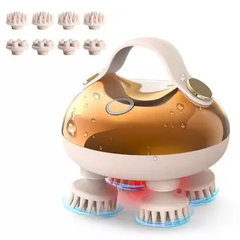 Arboleaf Head Spa электрическая щетка для кожи головы Новая косметика для кожи головы Уход за кожей головы Уход за лицом Косметический прибор IPX7 Водонепроницаемый 3D-вибрация Широкий диапазон Красный светодиод Хранение