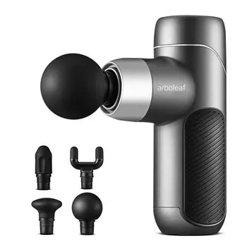 arboleaf Миофасциальный релиз Пистолет Handy Gun MINI с режимом 4 силиконовые головки в комплекте 5 уровней мощной вибрации Миофасциальный релиз Фасциальный пистолет Мышцы