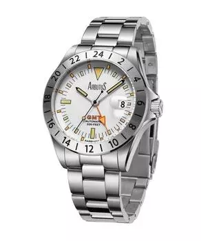 Arbutus Limited Edition GMT нержавеющая сталь белый циферблат автоматические AR9922SWS 100M мужские часы белый