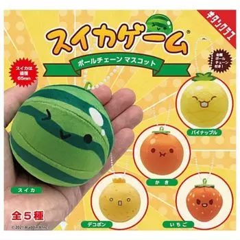 Арбузный игровой шарик-цепочка талисман x все 5 типов набор полный комплект Gacha Gacha капсульная игрушка
