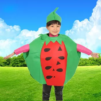 Арбузный костюм для детского дня, праздничный костюм, нарядное платье с фруктами