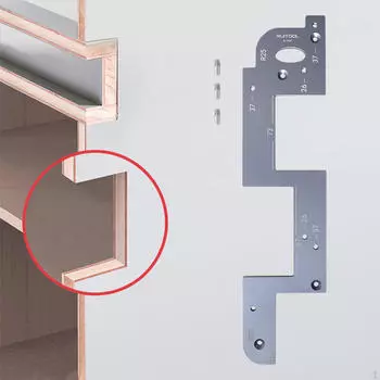 ARC Grooving Вспомогательный инструмент Ручка Free Slotting Professional Woodworking для шкафа, серебряный