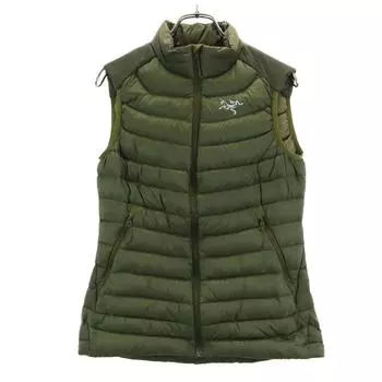 ARC TERYX Cerium Vest 119090 Down vest S khaki Women Used