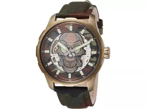 ARCA FUTURA Watch Skull Skeleton 8618SSV-BR мужские многоцветный нейлоновый ремешок НОВЫЕ