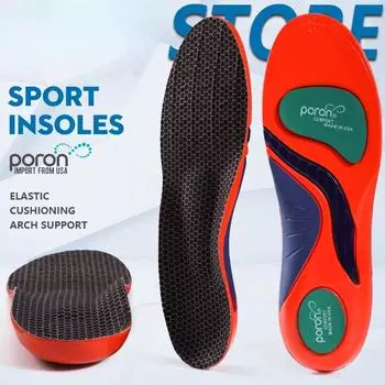 Arch Support Insole Shock Absorption Flat Feet Shoe Pad Heel Pain Relief size(37-38) оранжевый