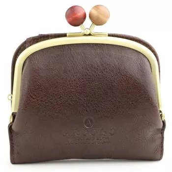 ARCOLO застежка двойной кошелек Сделано в Японии шоколад [Arcolo] женский