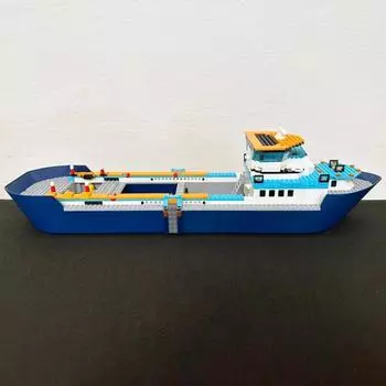 Arctic Explorer Арктический корабль Строительные блоки Игрушки Плавающая лодка Вертолет Подводная лодка Косатка Кирпичи Подарки для детей