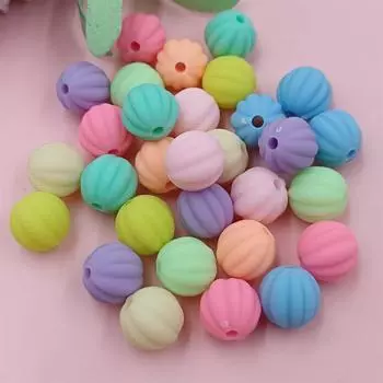 Arcylic бусины свободные бусины 12 мм DIY 30 шт тыква браслеты изготовление ювелирных изделий ожерелье ручной работы подарки розы красного