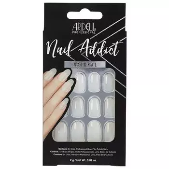 Ardell Nail Addict натуральные овальные накладные ногти